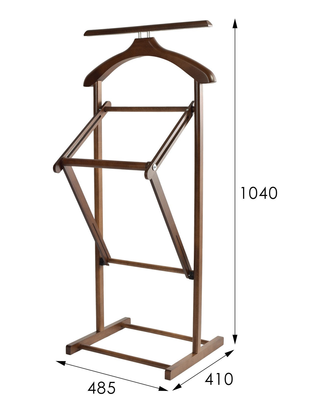 Вешалка костюмная складная В 21Н средне-коричневый
