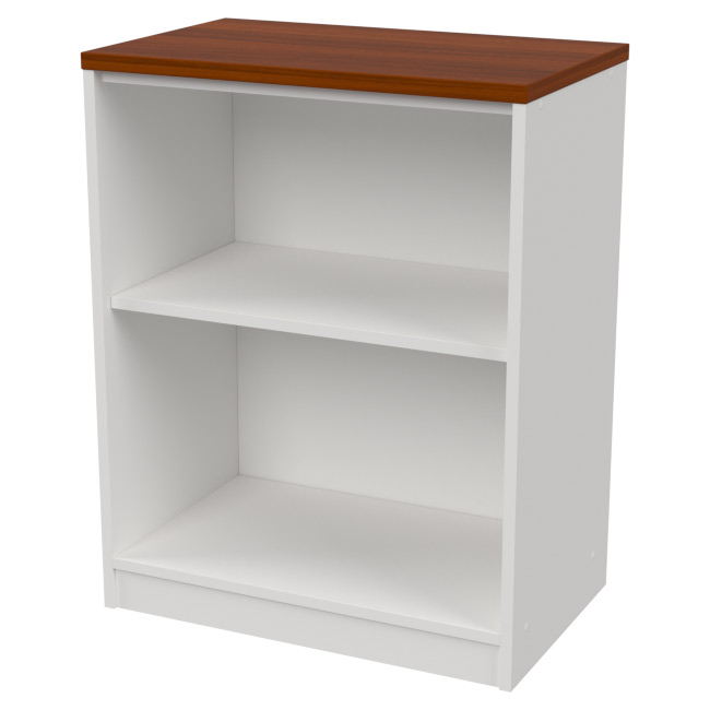 Офисный стеллаж СБ-40 цвет Белый+Орех