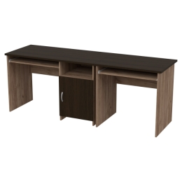 Офисный стол СК-21+СК-27 цвет Дуб крафт+Венге