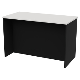 Переговорный стол СТСЦ-47 цвет Черный+Белый 120/60/76 см