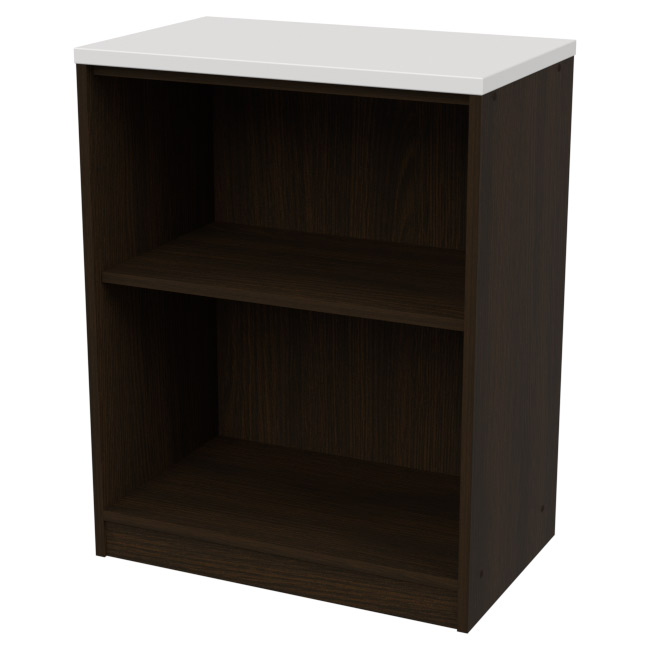 Офисный стеллаж СБ-40 цвет Венге+Белый