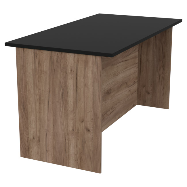 Переговорный стол СТСЦ-48 цвет Дуб крафт+Черный 140/73/76 см