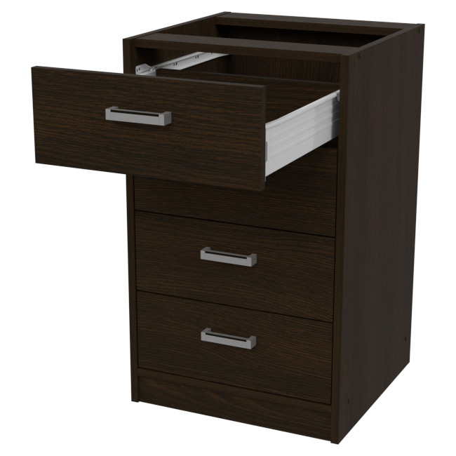 Офисная приставная тумба ТС-27+С-19 цвет Венге 45/44/74 см