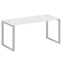 Стол письменный на О-образном м/к METAL SYSTEM БО.СП-4 Белый Серый