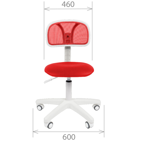 Офисное кресло эконом CHAIRMAN 250 White Красный
