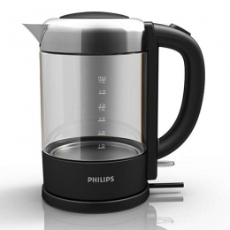 Чайник Philips HD9340 черный (стекло)