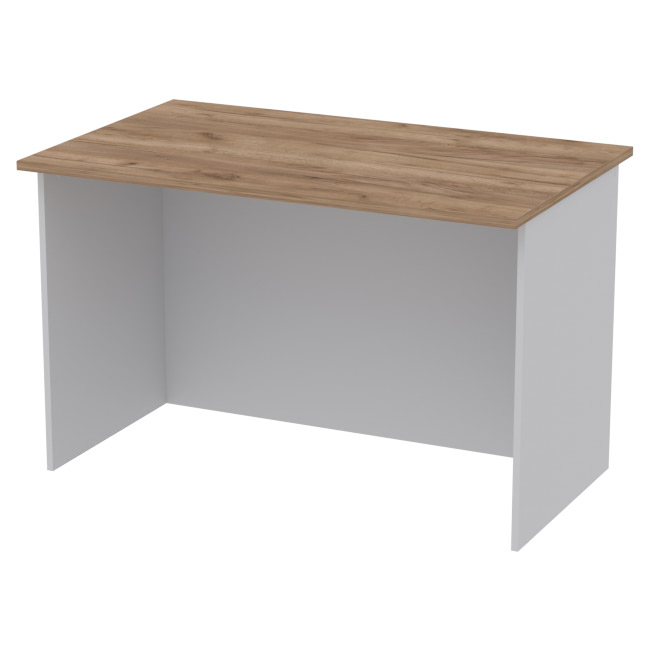 Офисный стол СТЦ-9 цвет серый + крафт 120/73/76 см
