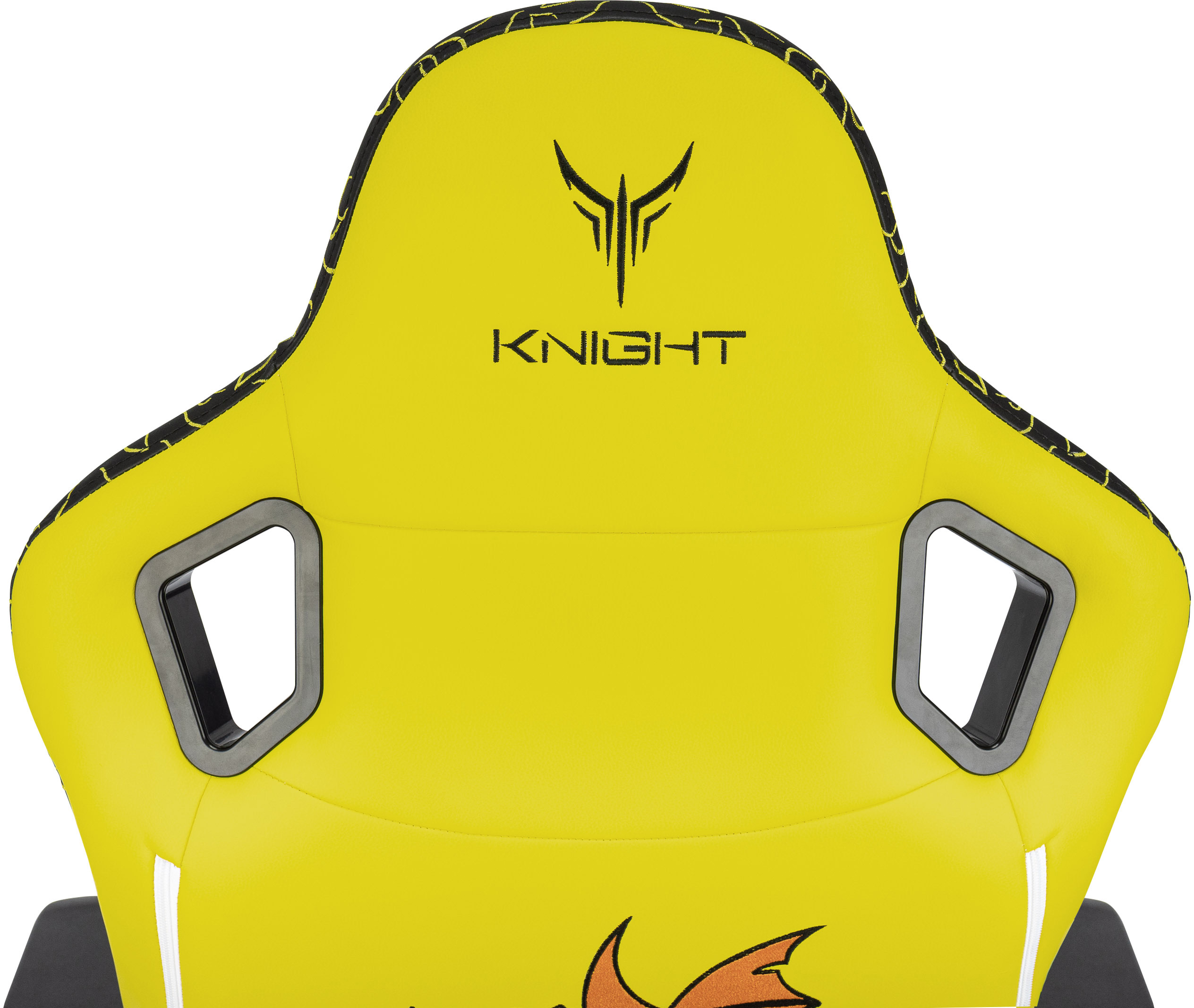 Кресло игровое Knight Craft Dragon желтый