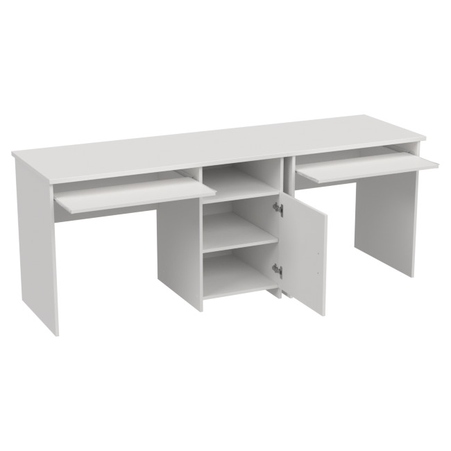 Офисный стол СК-21+СК-27 цвет Белый