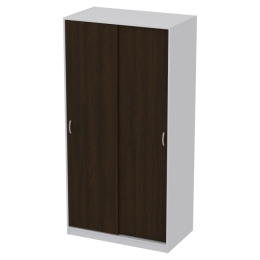Шкаф для одежды ШК-2 Цвет Серый+Венге 100/58/200 см