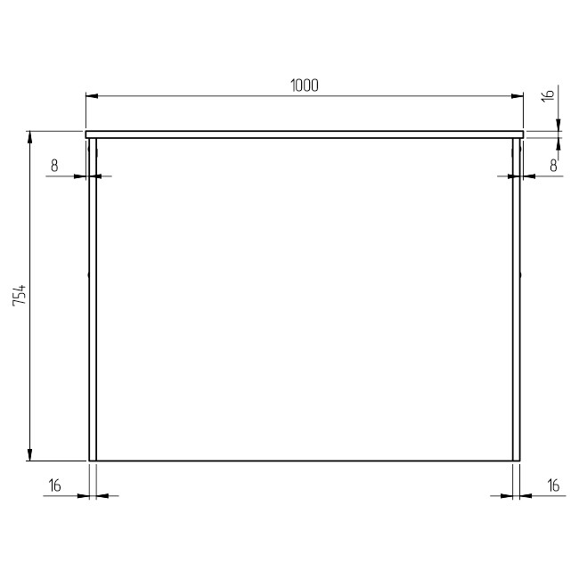 Переговорный стол СТСЦ-1 цвет Серый+Черный 100/60/75,4 см