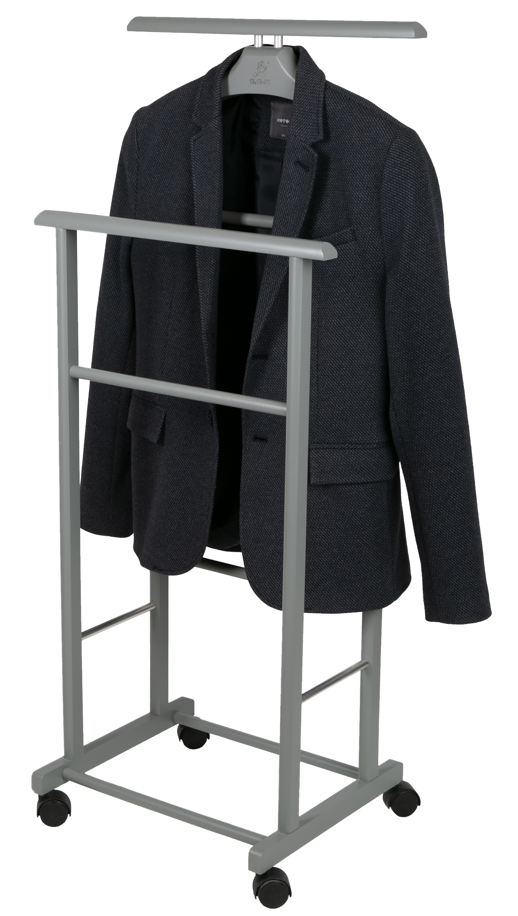 Вешалка костюмная на колесах В 22Н серый