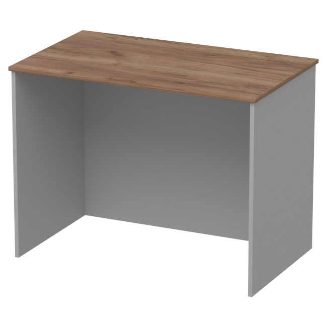 Офисный стол СТЦ-1 цвет серый + крафт 100/60/75,4 см