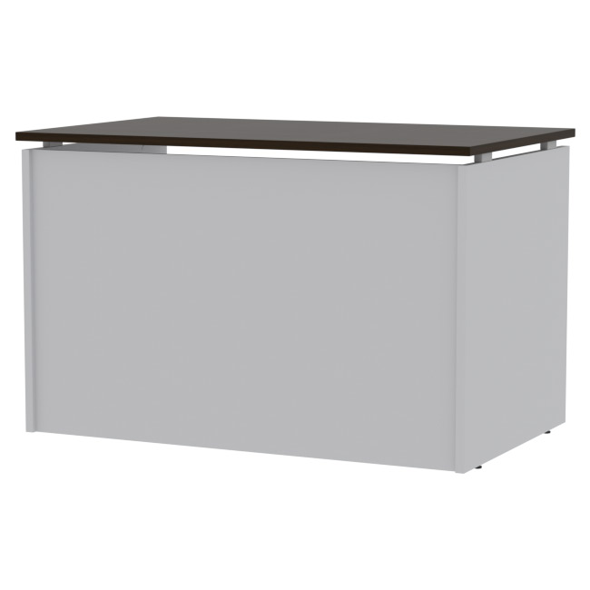 Офисный стол СТП-9 цвет Серый+Венге 120/73/76 см