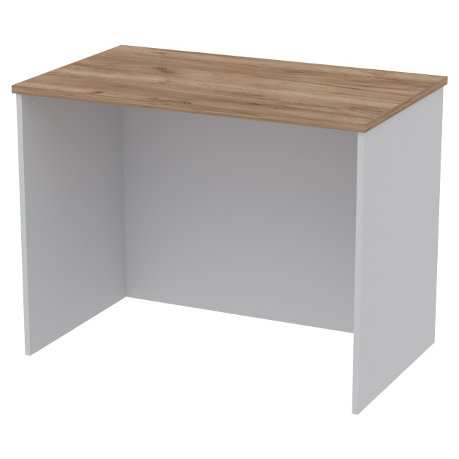 Офисный стол СТЦ-45 цвет серый+крафт 100/60/76