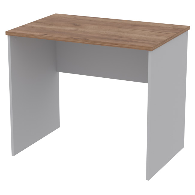 Офисный стол СТ-41 цвет Серый+Дуб Крафт 90/60/76 см