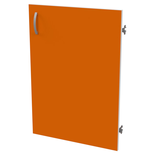 Дверь низкая ДВ-46 Оранж+Белый 52,4/1,6/74,8