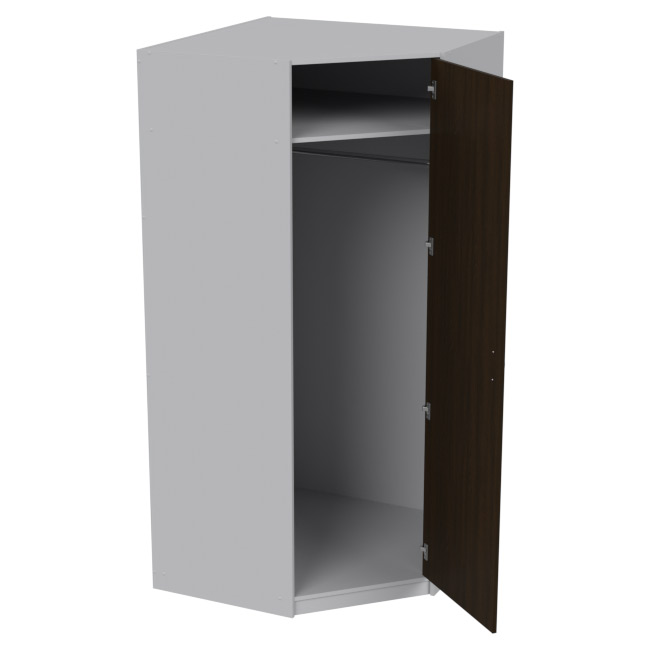 Шкаф для одежды ШУ-1 цвет Серый+Венге