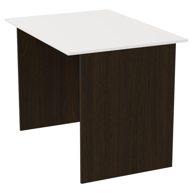 Стол для офиса СТЦ-2 цвет венге + белый 100/73/75,4 см