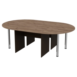 Стол для переговоров составной 236/146/76 цвет Венге+Дуб Крафт