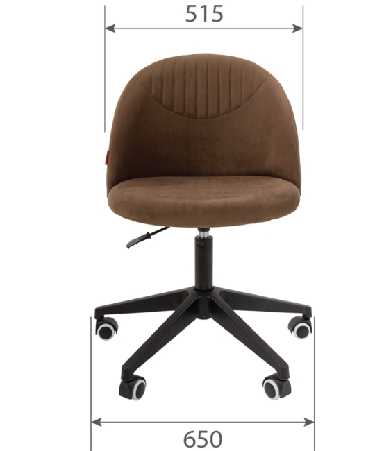 Кресло Chairman Home 119 ткань Т-14 коричневый пластик