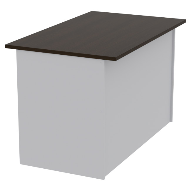 Офисный стол СТЦ-9 цвет Серый+Венге 120/73/76 см