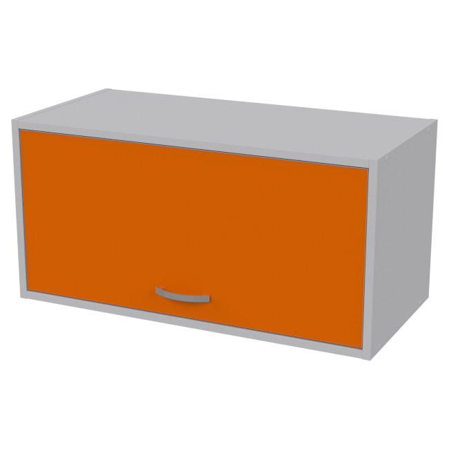 Антресоль АН-03 цвет Серый+Оранжевый 77/37/38 см