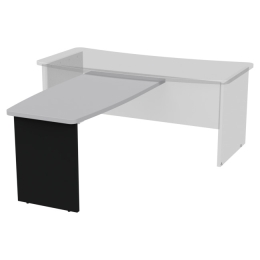 Брифинг-приставка Б-14 цвет Черный+Серый 140/70 см Черный