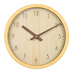 Часы настенные аналоговые Бюрократ Wood WALLC-R60P бежевый