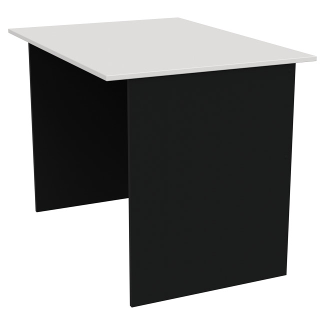 Стол для офиса СТЦ-2 цвет Черный+Белый 100/73/75,4 см