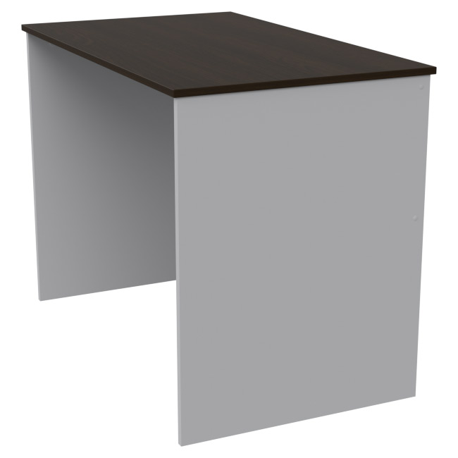 Офисный стол СТ-1 цвет Серый+Венге 100/60/75,4 см