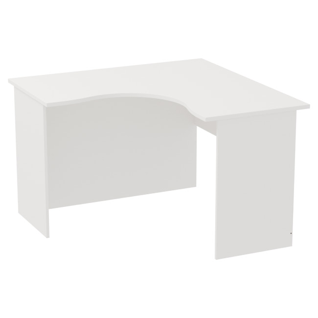 Офисный стол эргономичный цвет Белый СТУ-11 120/120/76 см