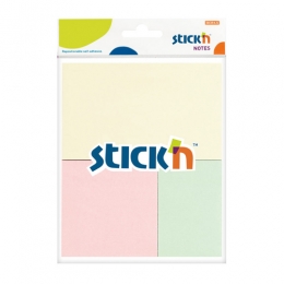 Блок самоклеящийся бумажный Stick`n 21257 (упак.:3шт)