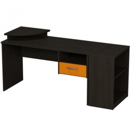 Комплект офисной мебели КП-16 цвет Венге + Оранж