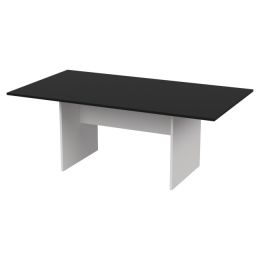 Стол для переговоров СТЗ-12 цвет Белый+Черный 200/110/76 см