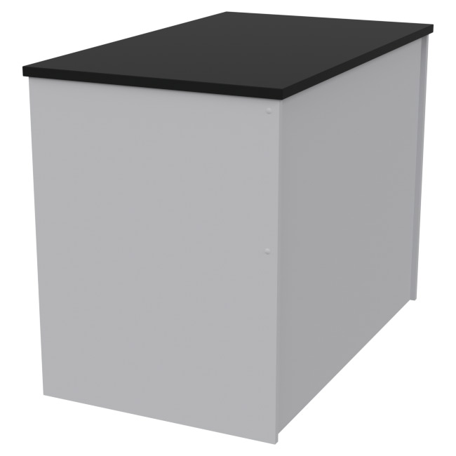 Офисный стол СТЦ-45 цвет Серый+Черный 100/60/76 см