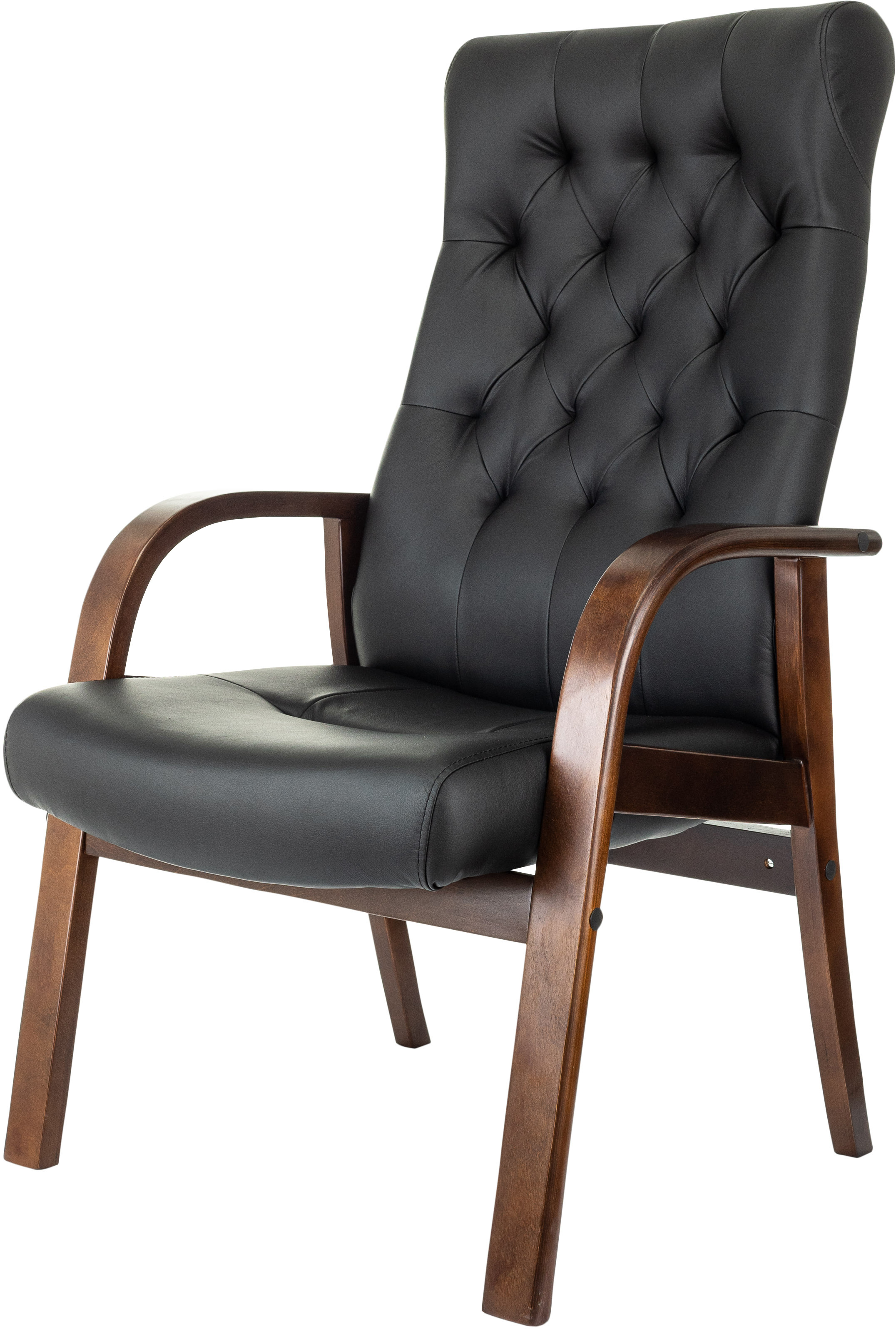 Кресло Бюрократ T-9928WALNUT-CF/B