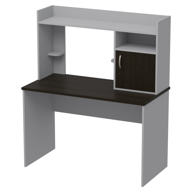 Компьютерный стол СК-1 Серый+Венге 120/60/141 см