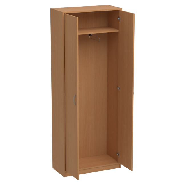Офисный шкаф для одежды ШО-52 цвет Бук Бавария 77/37/200 см