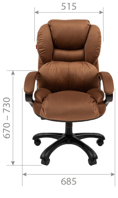 Кресло CHAIRMAN 434 home коричневое