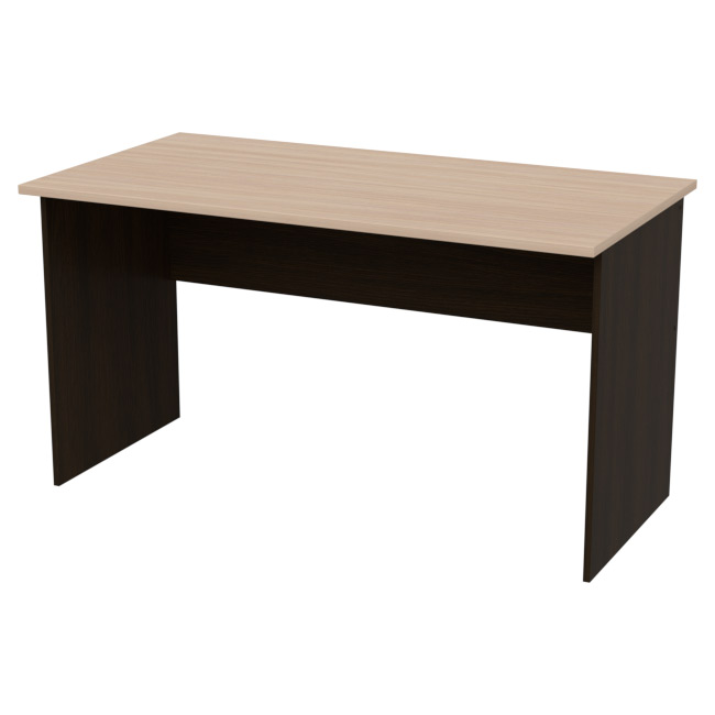 Офисный стол СТ-48 цвет Венге+Дуб Молочный 140/73/76 см