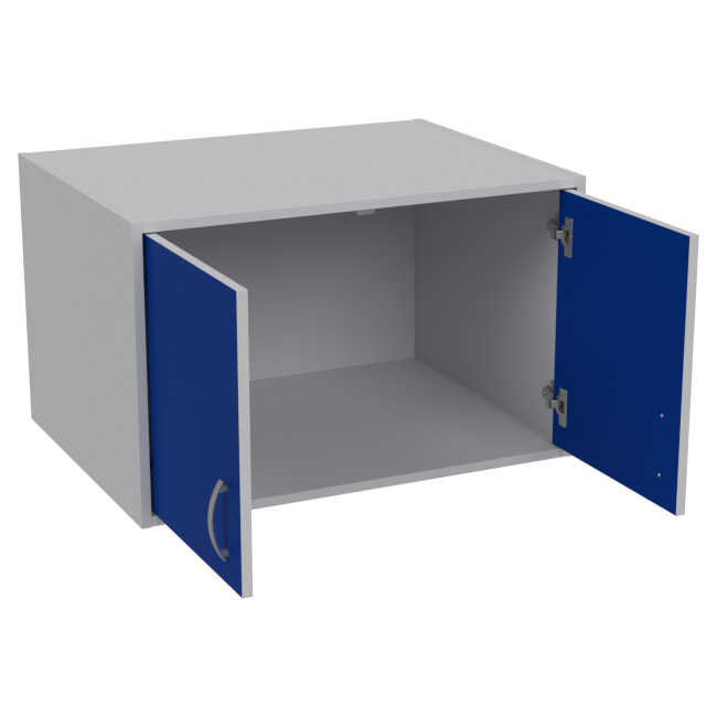 Антресоль АН-06 цвет Серый+Синий 77/58/48 см