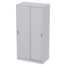 Шкаф для одежды ШК-2+С-19 цвет Серый 100/58/200 см