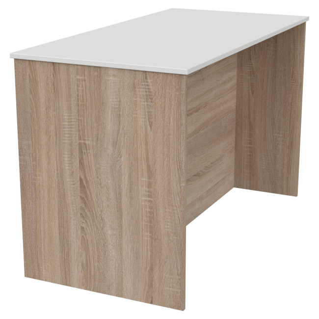 Переговорный стол СТСЦ-3 цвет Дуб Сонома+Белый 120/60/75,4 см