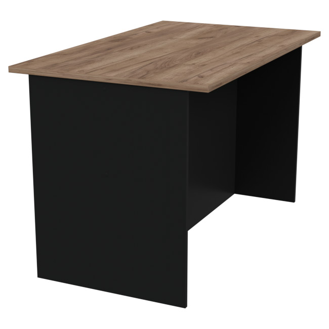 Переговорный стол СТСЦ-9 цвет Черный + Дуб Крафт 120/73/76 см