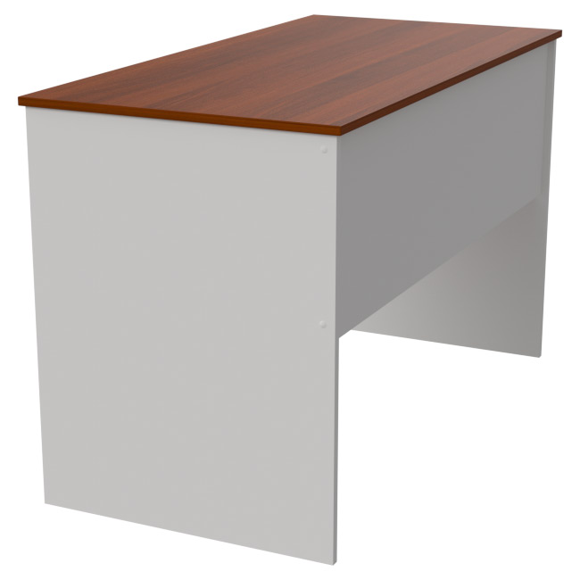 Офисный стол СТ-3 цвет Белый+Орех 120/60/75,4 см
