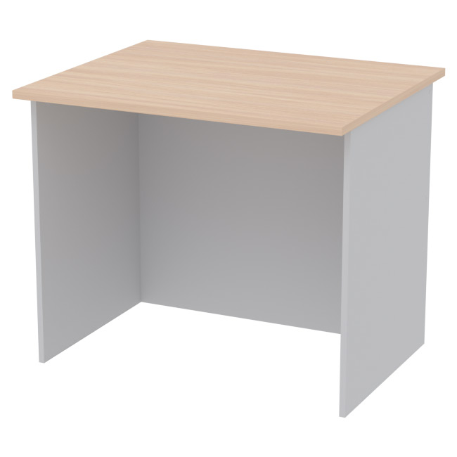 Офисный стол СТЦ-8 цвет серый + дуб 90/73/76 см