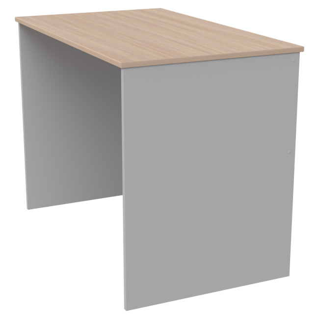 Офисный стол СТ-1 цвет Серый+Дуб 100/60/75,4 см