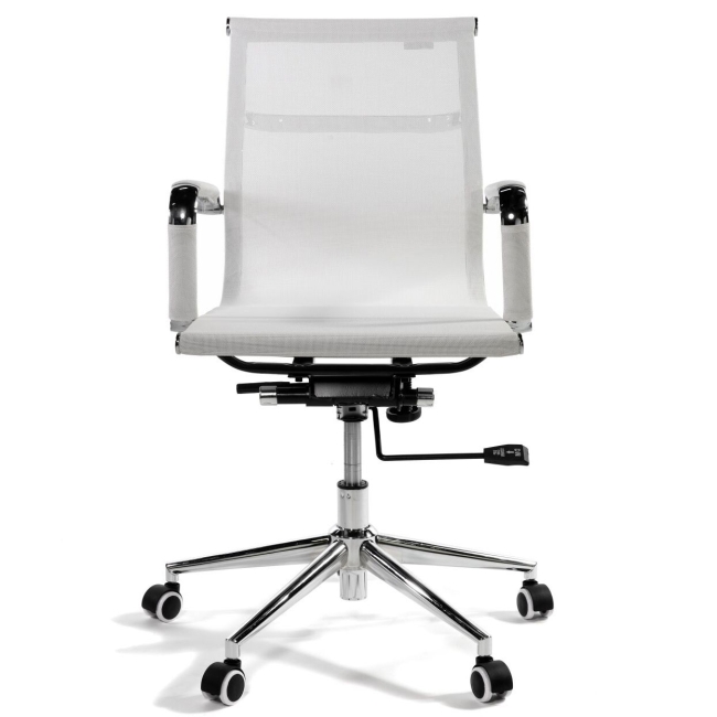 Офисное кресло премиум Хельмут LB белая сетка