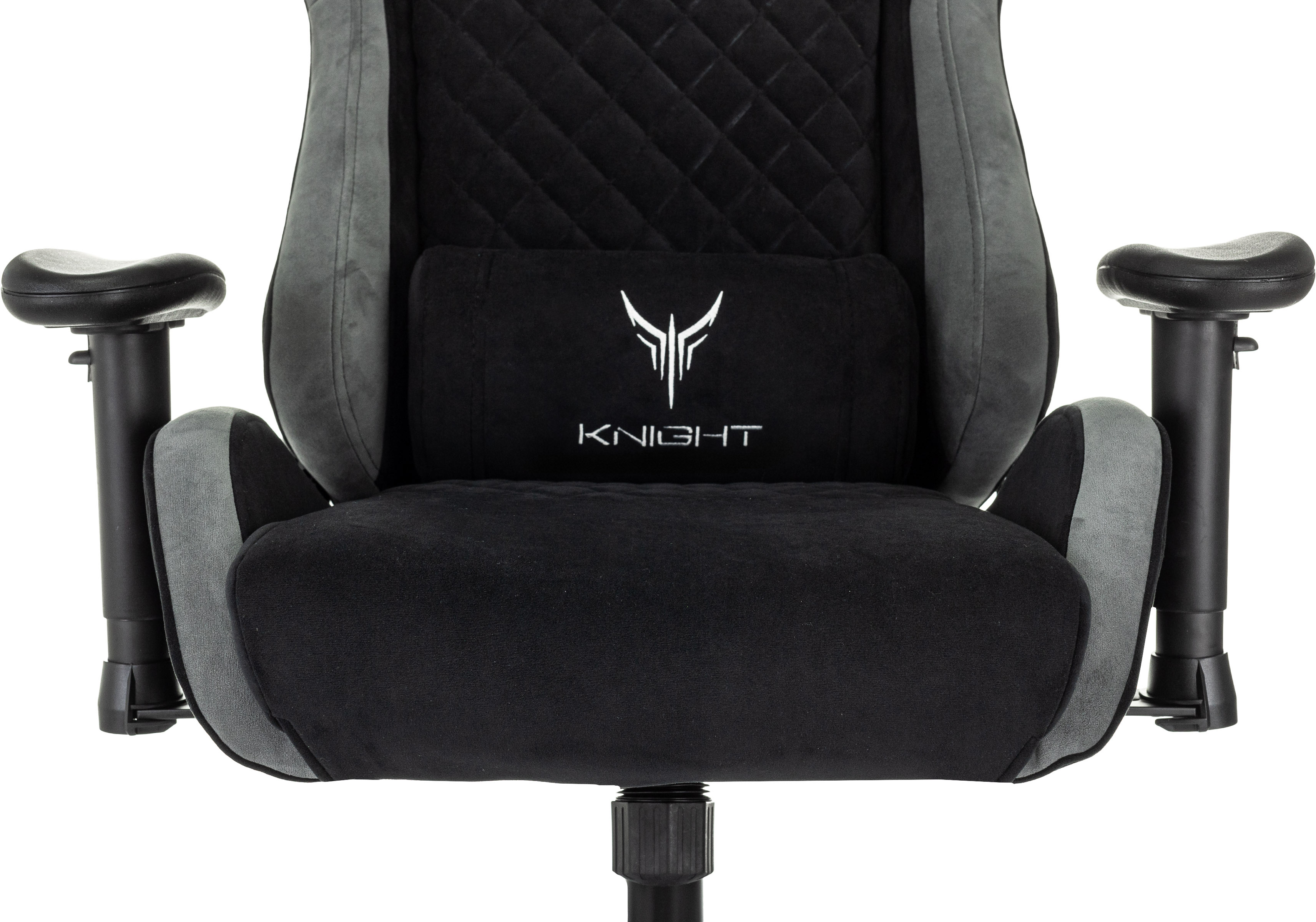 Кресло игровое Knight Regal Fabric черный/серый